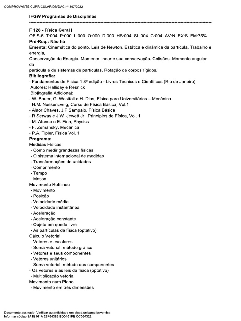 Programa F128 | PDF