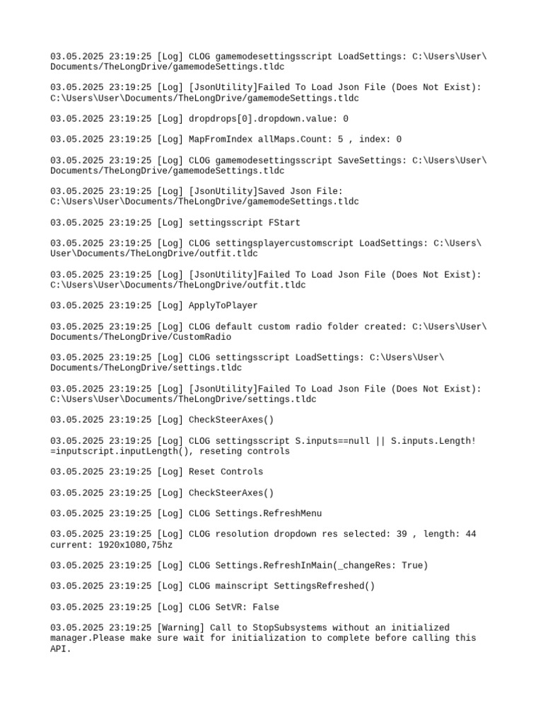 Loader Initialization Warnings Log | PDF | Computer Architecture ...