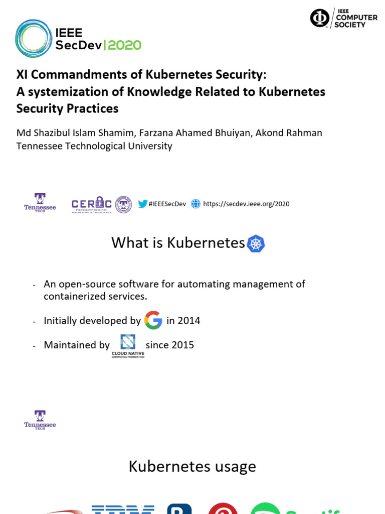 Kubernetes Security Best Practices Guide | PDF | Malware | Computer ...
