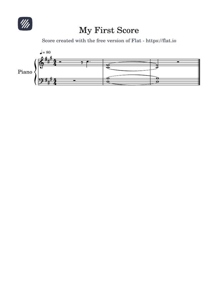 My First Score 20252327072307 | PDF