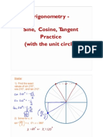 The Unit Circle - Day Three - Practice With Sine, Cosine, Tangent - Block B