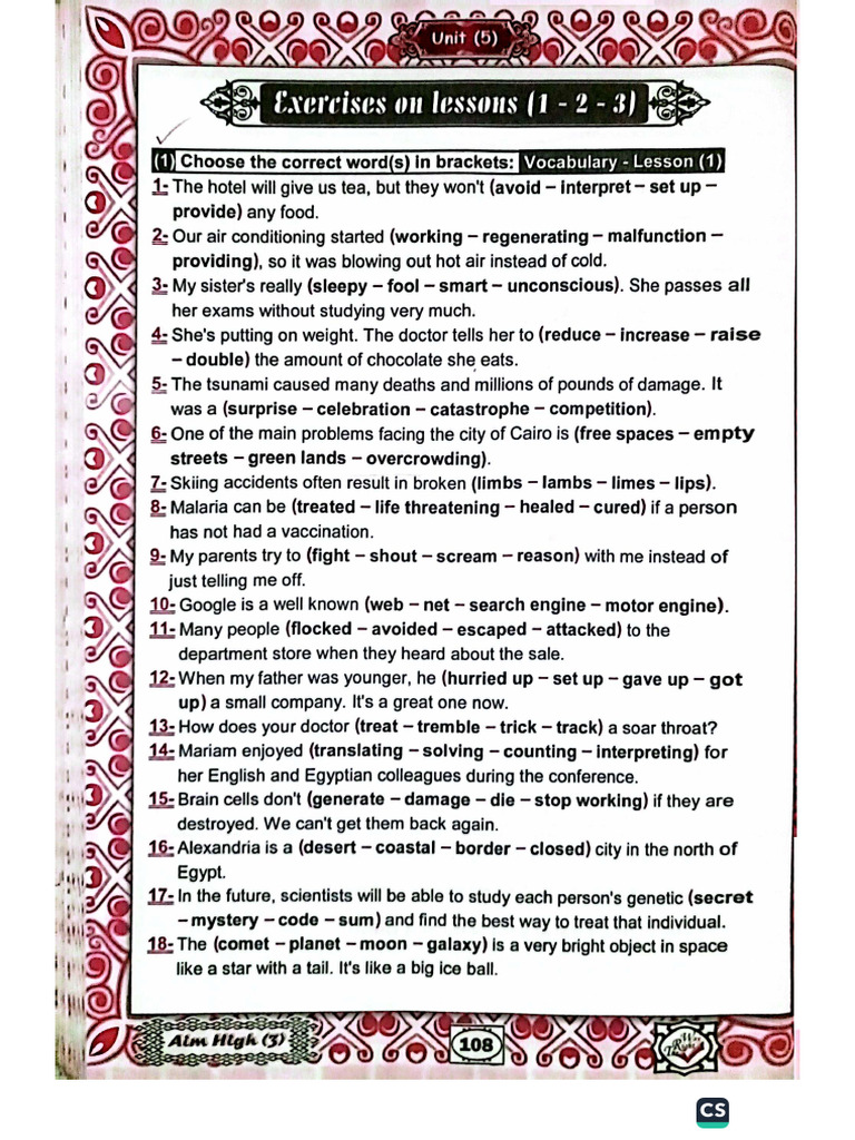 Unit 5 Level Prep 3 | PDF