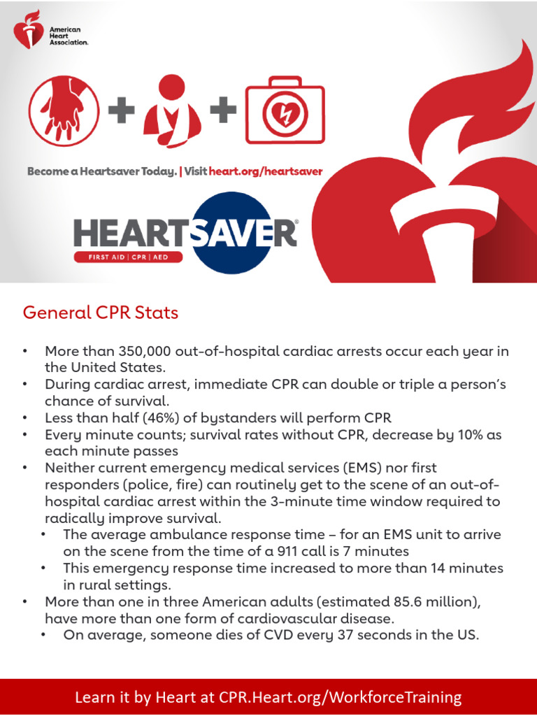 Heartsaver General CPR Stats Ucm 506893 | PDF