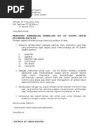 Surat Perhargaan Dan Terima Kasih Atas Sumbangan