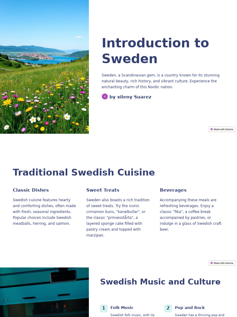 Introduction To Sweden | PDF | Sweden | Christmas
