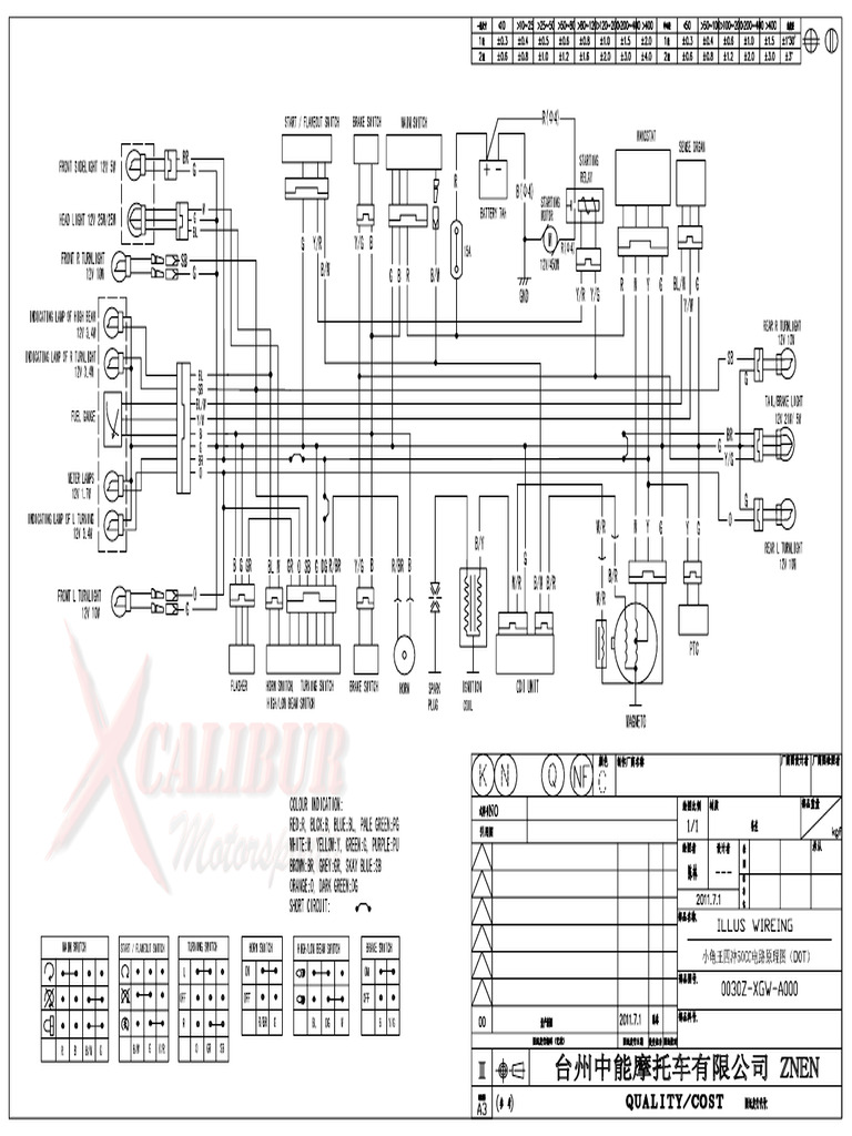 Renzo 50 Wiring Diagram 2011 PDF
