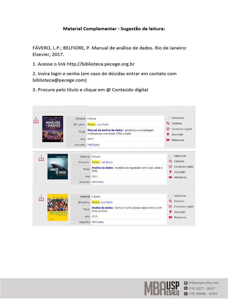 Material Complementar - Sugestão de Leitur | PDF