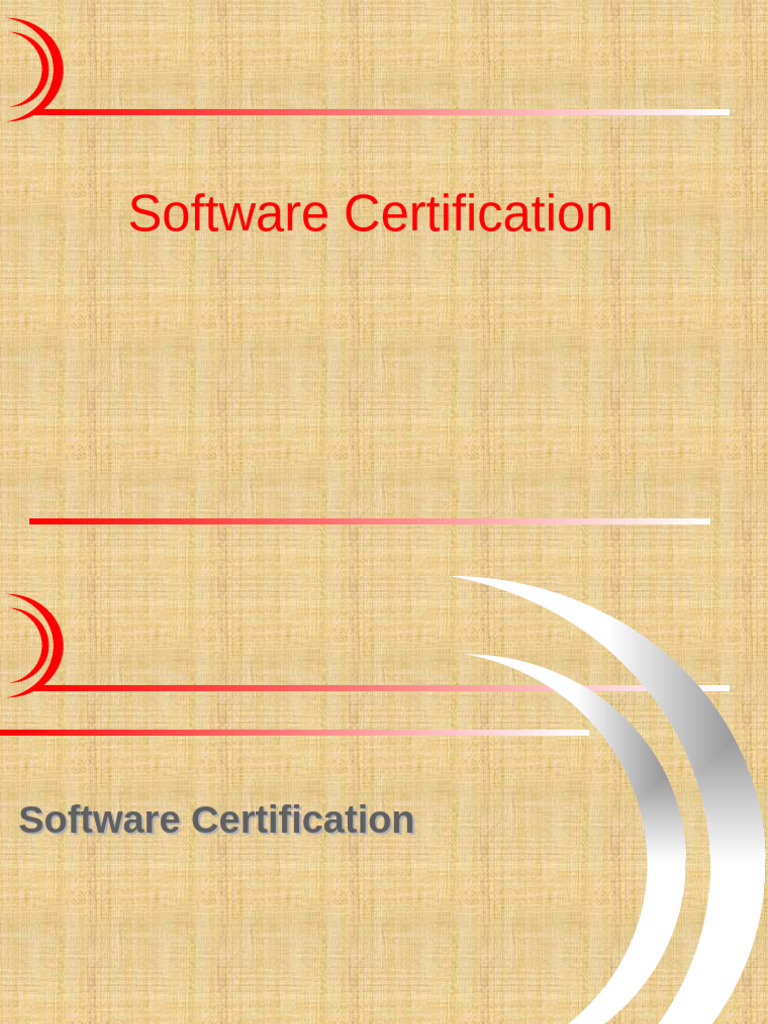 Understanding Software Certification Types | PDF | Certification | Software