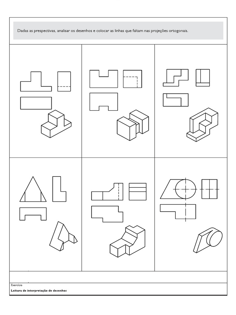 Ex.05 - Projeção Ortogonal - Pg01e04 | PDF