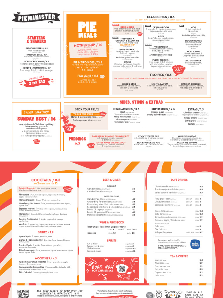 Manchester Menu GF Kids | PDF | Gin | Cider