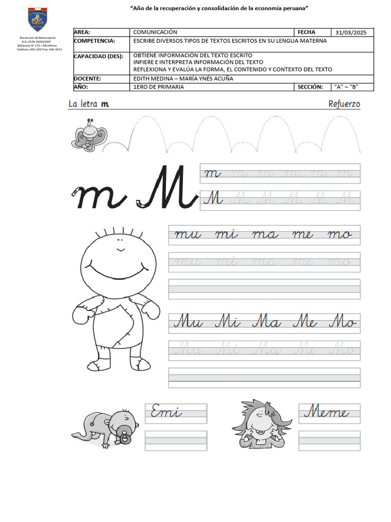Ficha de La M y P | PDF