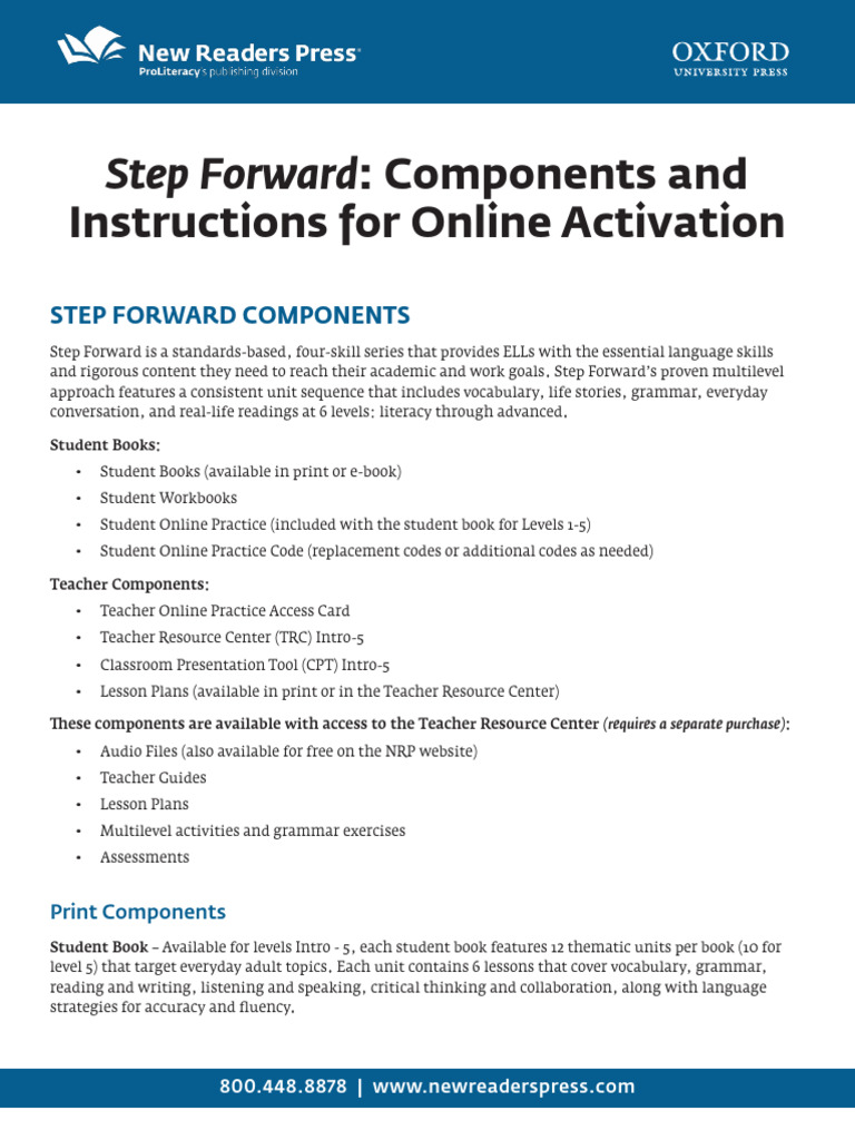 StepForwardOverview 1193 | PDF | Lesson Plan | Learning