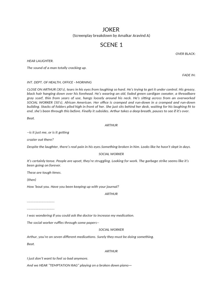 Joker's Breakdown: Dwarf Scene Analysis | PDF | Clothing