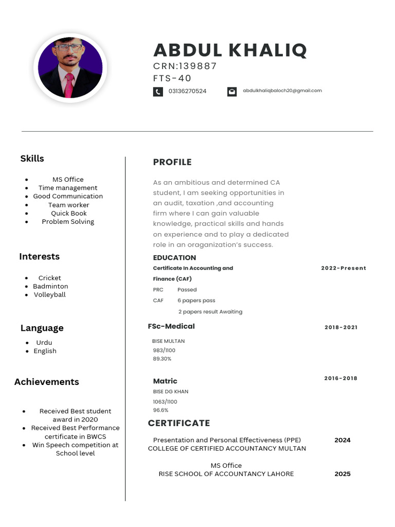 Modern Minimalist CV Resume - 20250322 - 101559 - 0000 | PDF