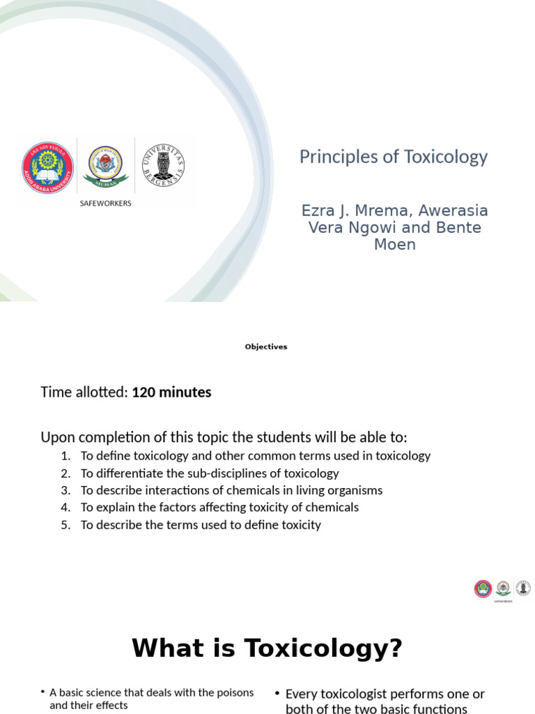 Principles of Toxicology Overview | PDF | Toxicology | Toxicity