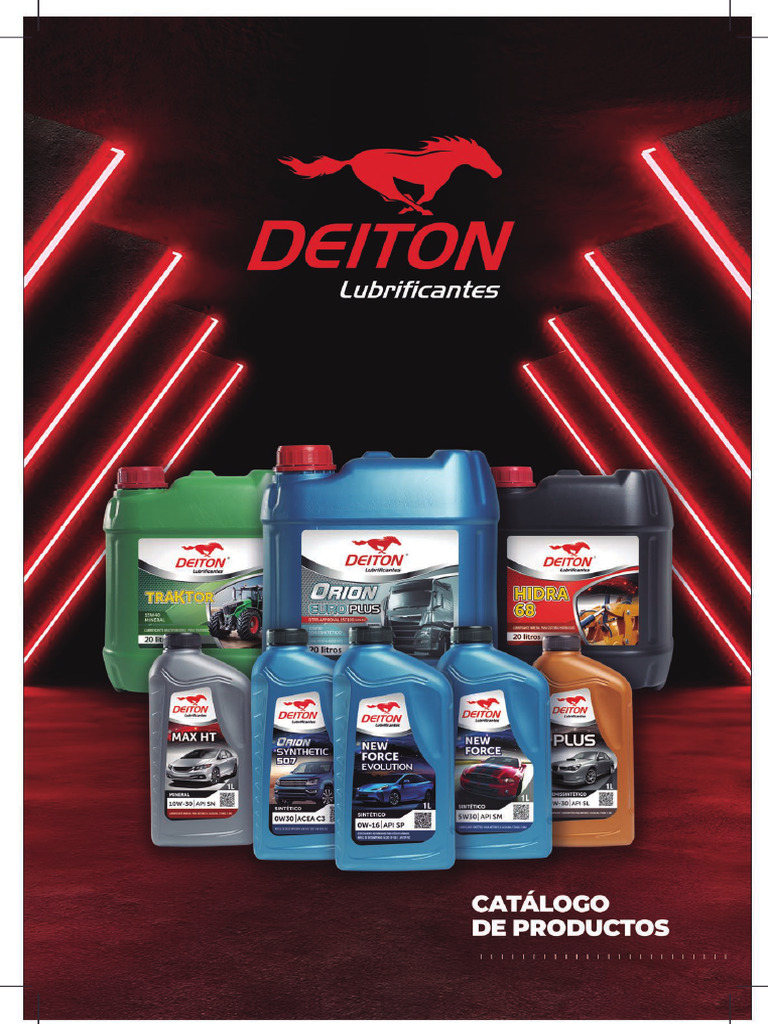 Lubrificantes Deiton: API CK-4 e GL-5 | PDF