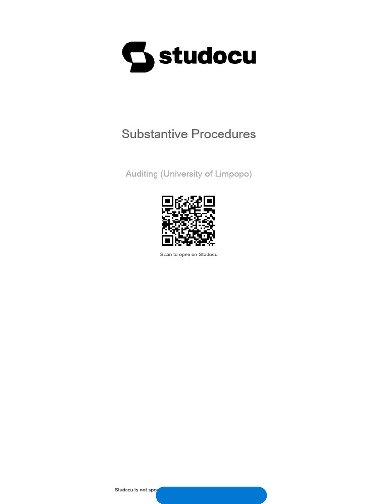 Substantive Procedures in Auditing | PDF | Audit | Dividend