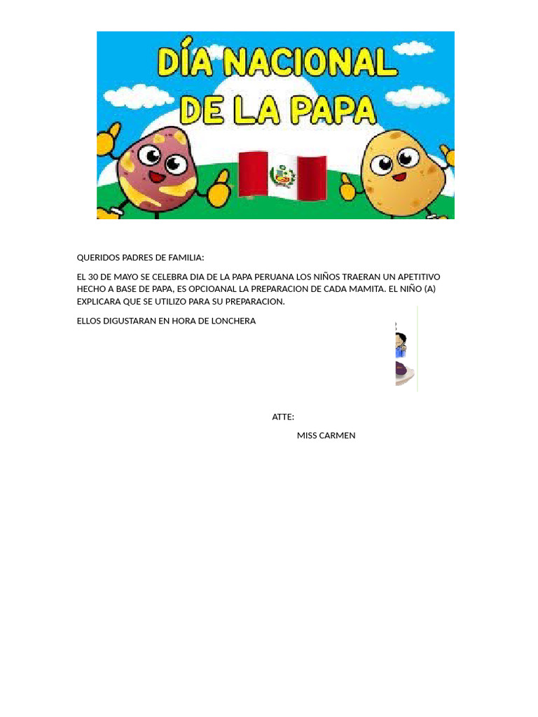 Dia de La Papa | PDF