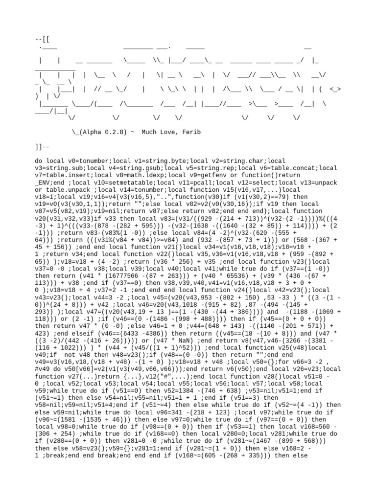 Código de Exemplo em Lua | PDF