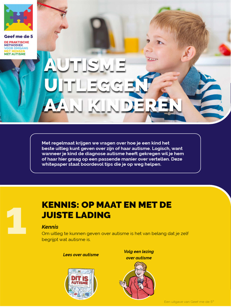 Info - Autisme Uitleggen Aan Kinderen - Geef Me de 5 | PDF