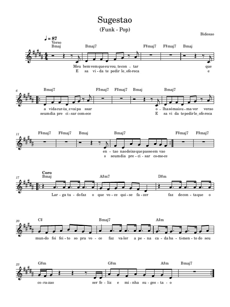 Análise de Música: Funk e Pop | PDF