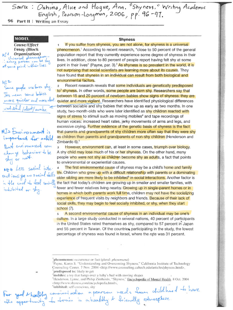 Shyness Article | PDF