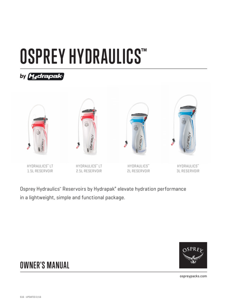 osprey hydration pack owners manual Salida 12 Osprey Hydraulics Reservoir Manual |