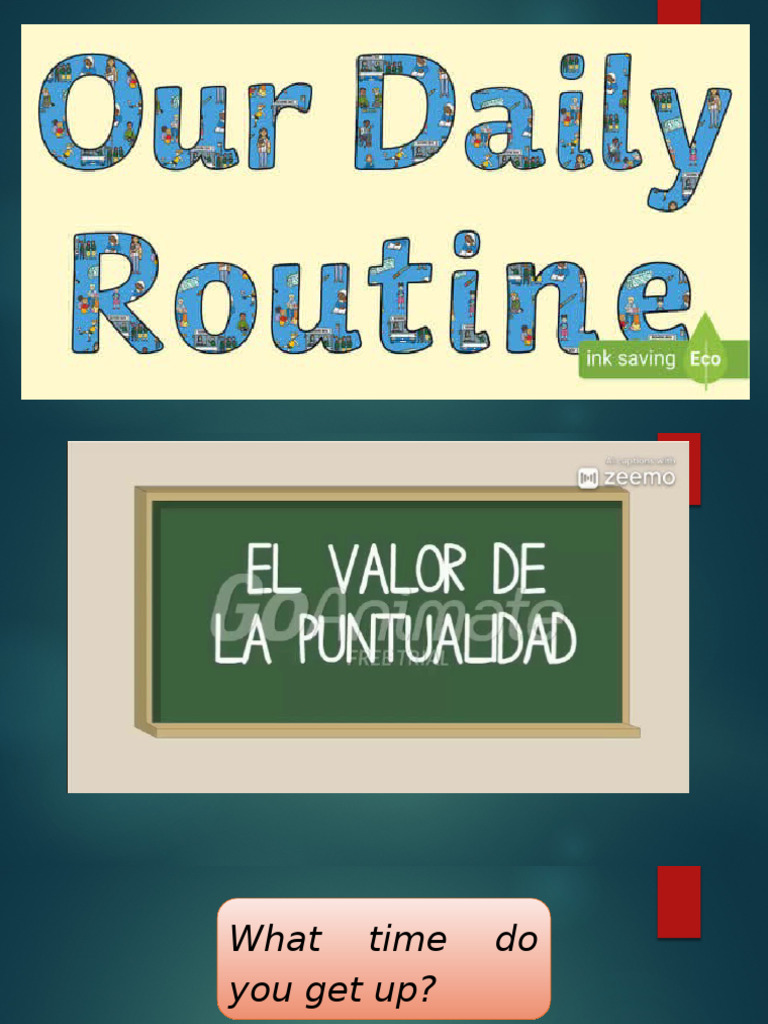 Writing MY Daily Routines | PDF | Meal | Eating Behaviors Of Humans