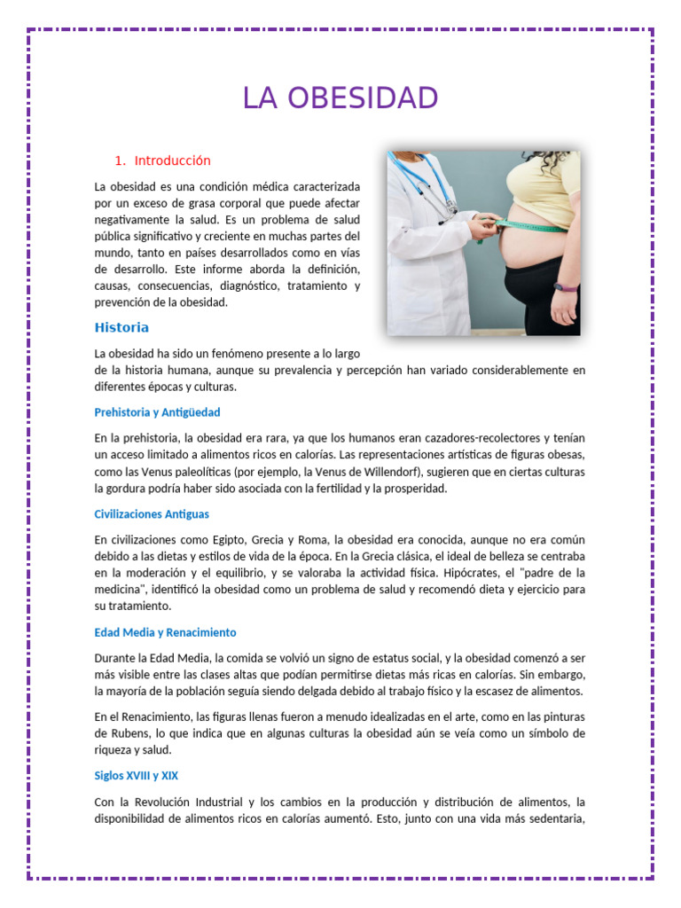 Causas y Consecuencias de la Obesidad | PDF | Obesidad | Alimentos