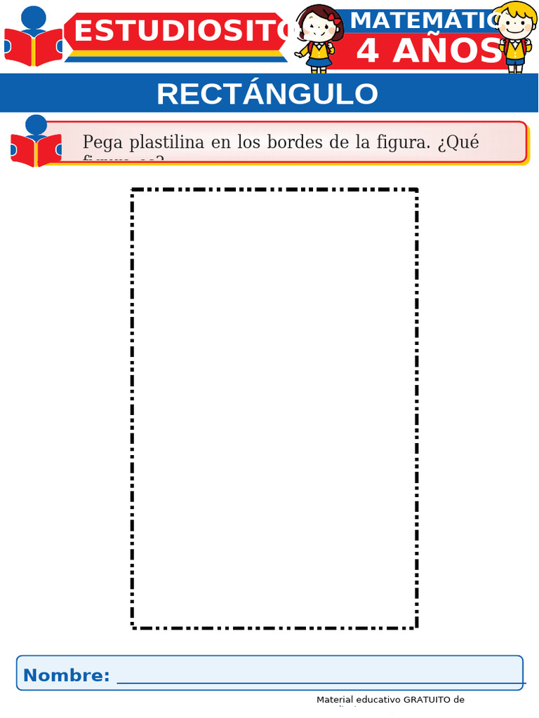 Actividades de rectángulos para preescolar | PDF