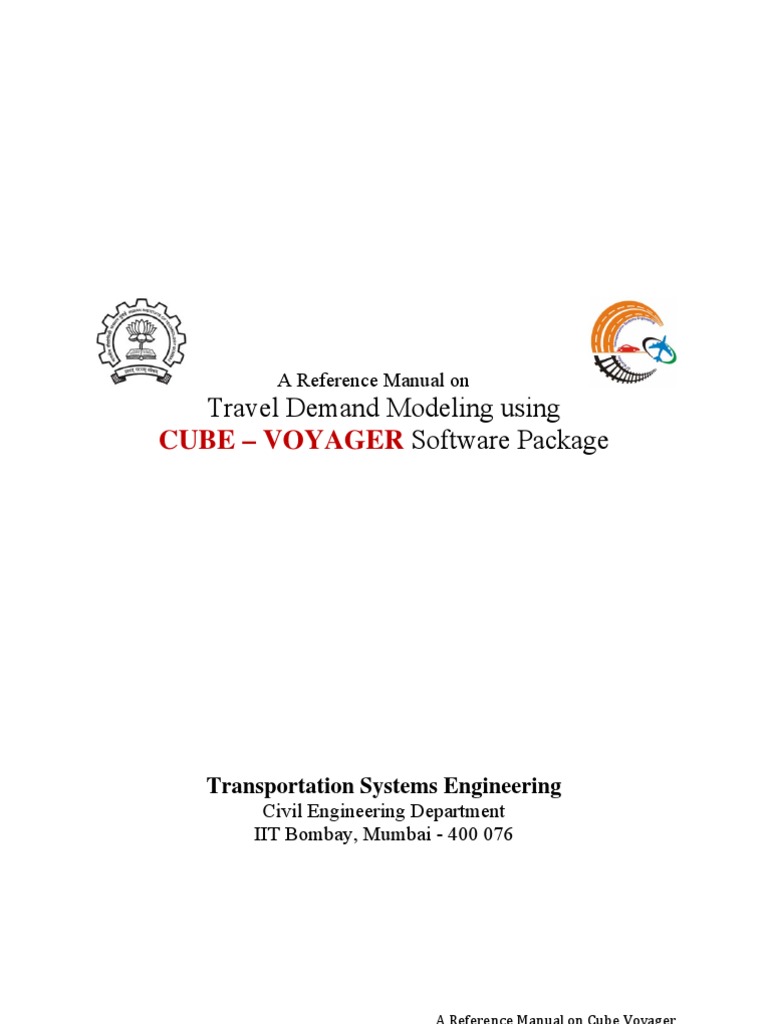 Cube Voyager Training Manual PDF Public Transport Matrix
