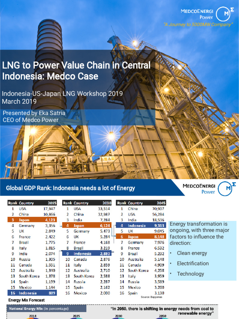 LNG Power Value Chain in Central Indonesia | PDF | Liquefied Natural ...