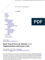 Basic Neural Network Tutorial - C++ Implementation and Source Code Taking Initiative