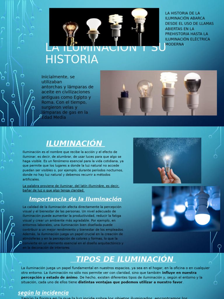 La Iluminación y Su Historia | PDF | Encendiendo | Luz de la calle