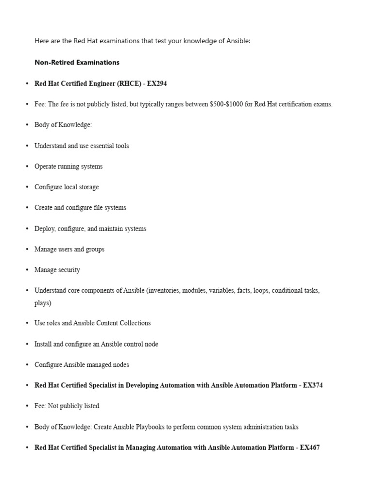 Ansible Certifications Part 2 Pdf