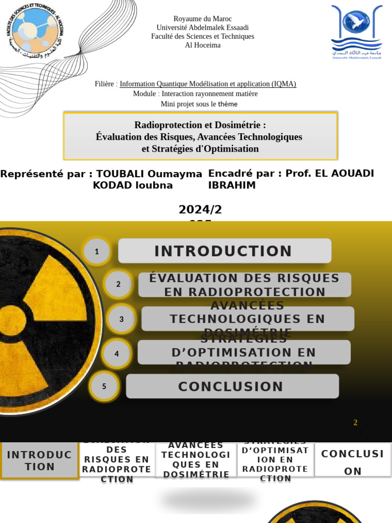 Radioprotection : Évaluation et Innovations | PDF | Radioprotection ...