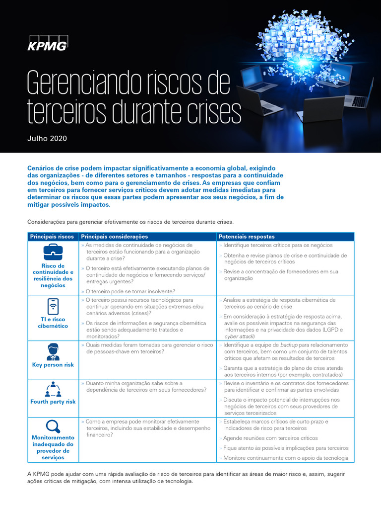 Gerenciamento de Riscos de Terceiros em Crises | PDF | Tecnologia da ...