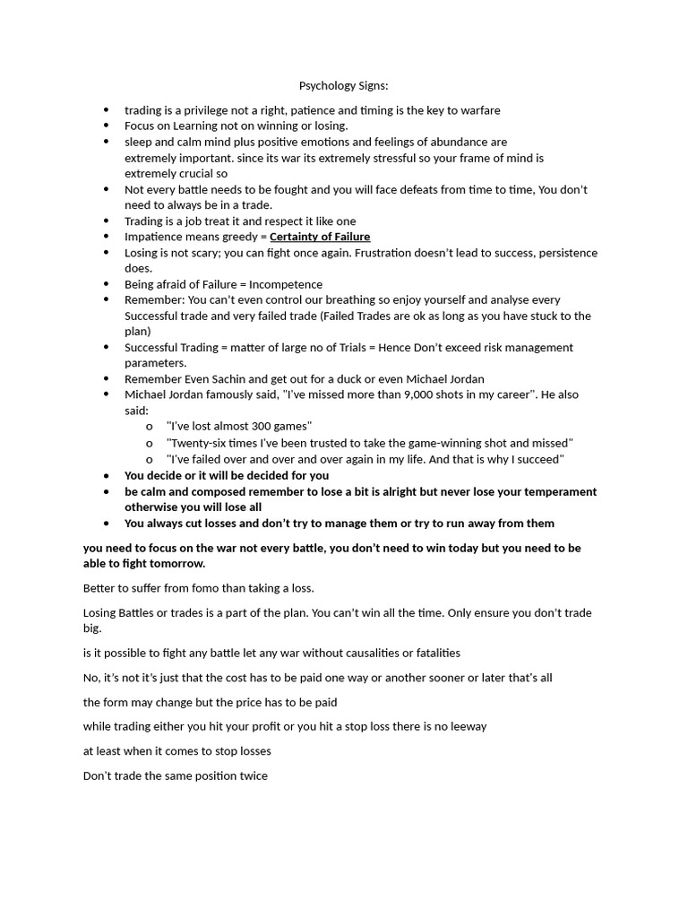 Psychology Signs | PDF