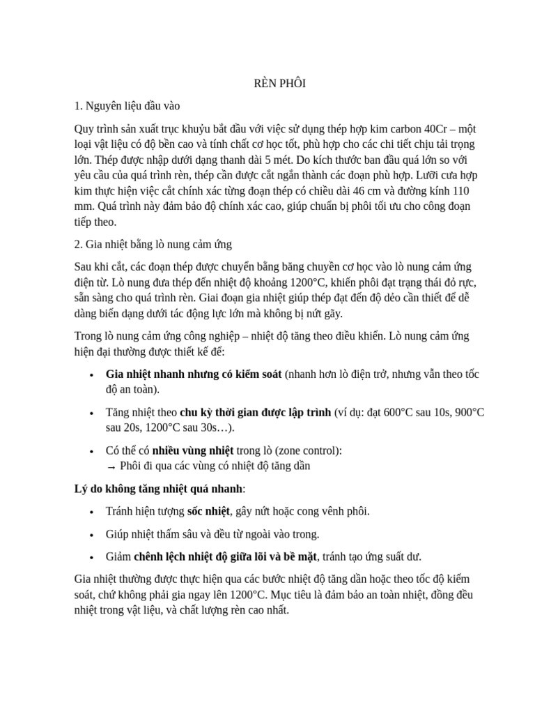 Rèn Phôi | PDF