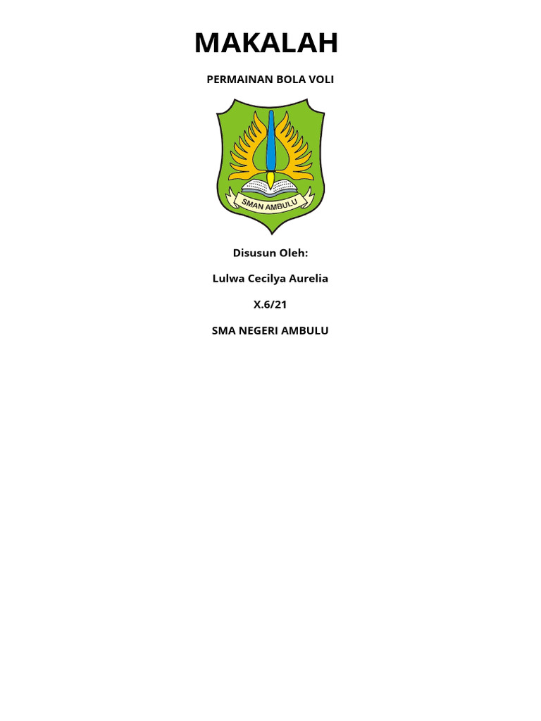Makalah Menyala Abangku Makasii Yabbubbbb | PDF