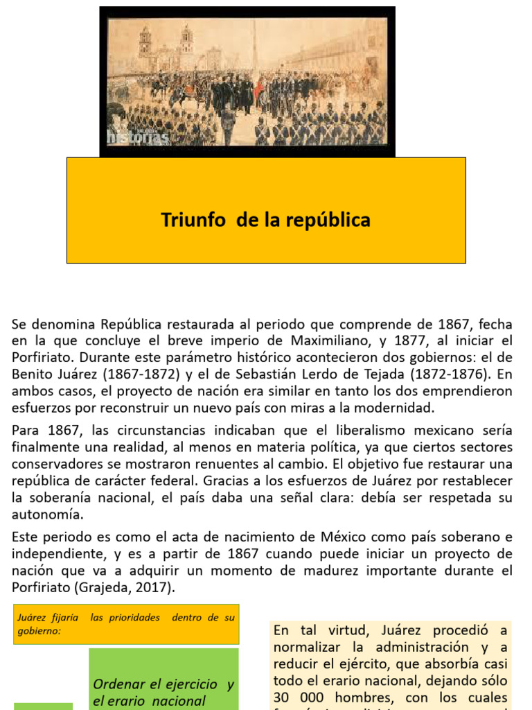 Triunfo de La Republica | PDF | Gobierno