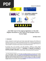 Joint NGO Statement on Draft Brighton Declaration