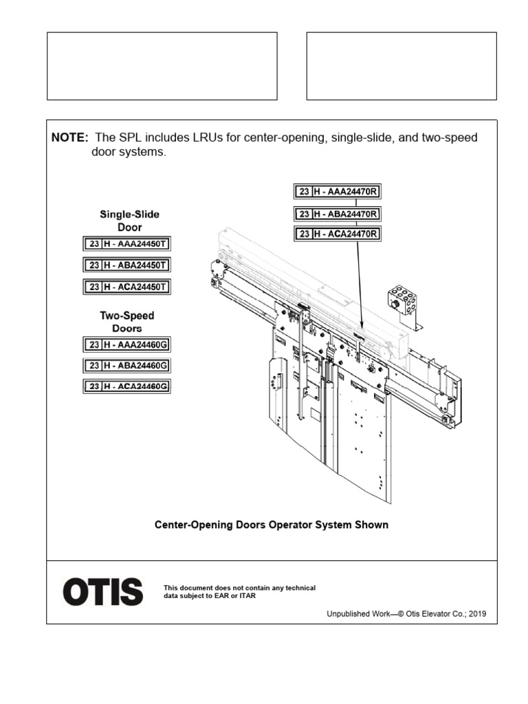 AT400 Door Operator Spare Parts Guide | PDF | Manufactured Goods