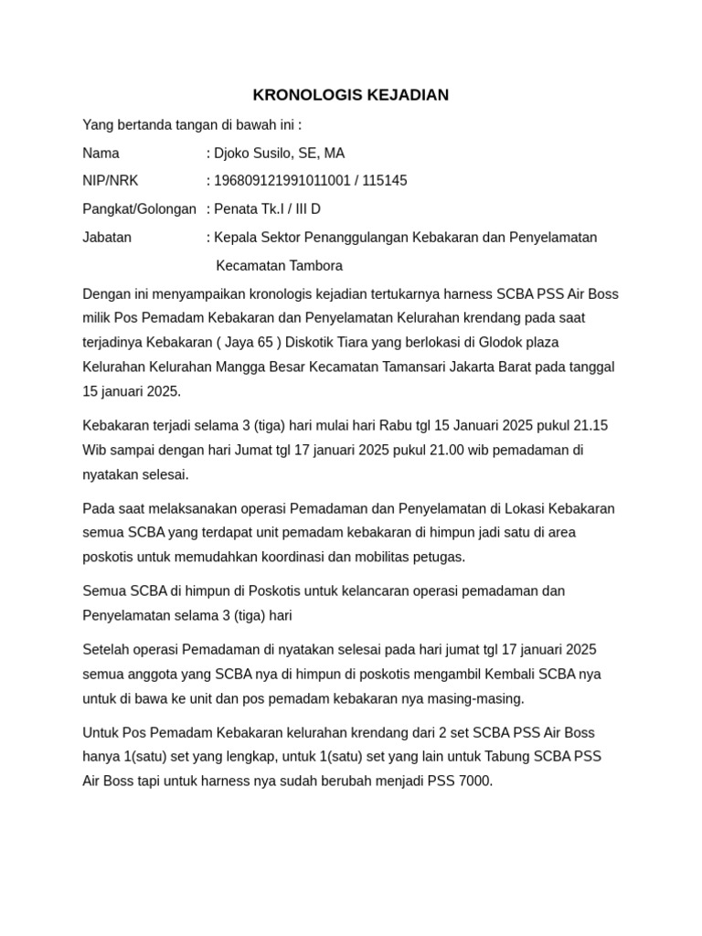 Kronologi Kebakaran Diskotik Tiara | PDF