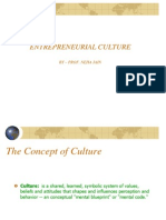 Entrepreneurial Culture: by - Prof. Neha Jain