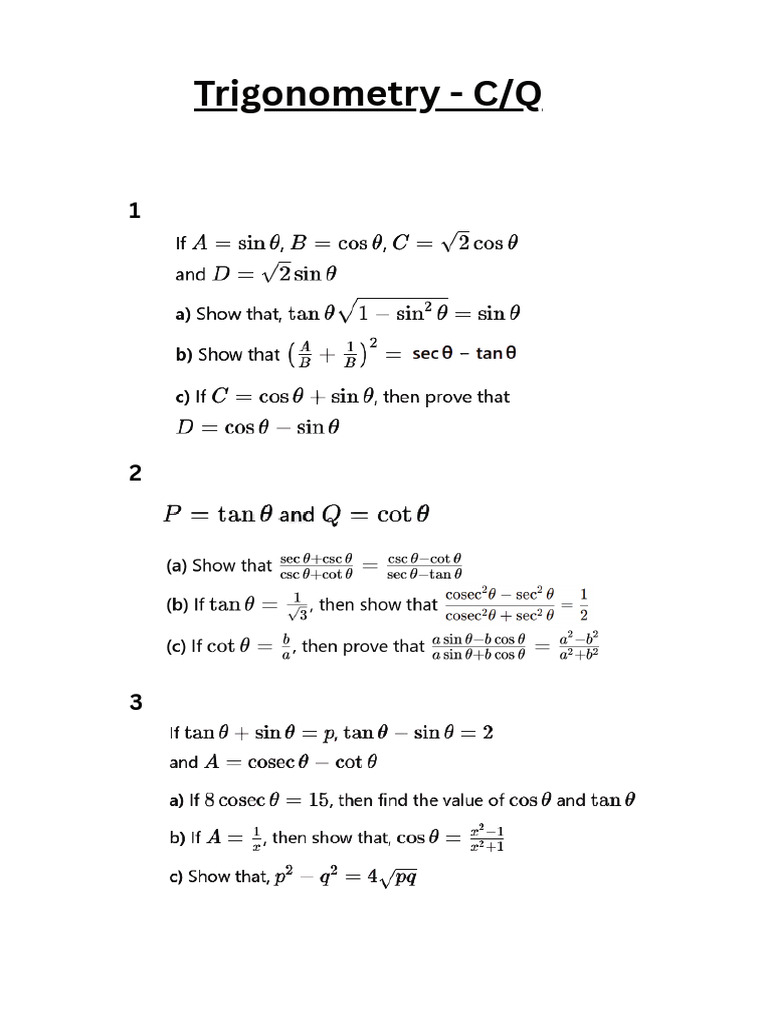 Trigonometry | PDF
