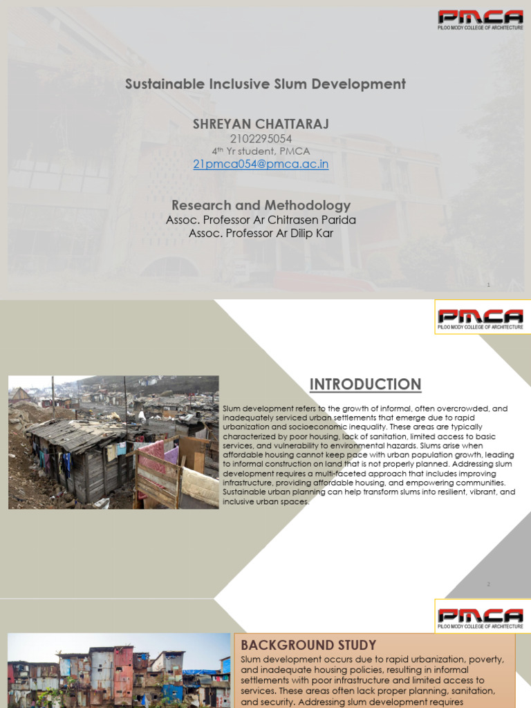 Sustainable Solutions for Slum Development | PDF | Slum | Infrastructure