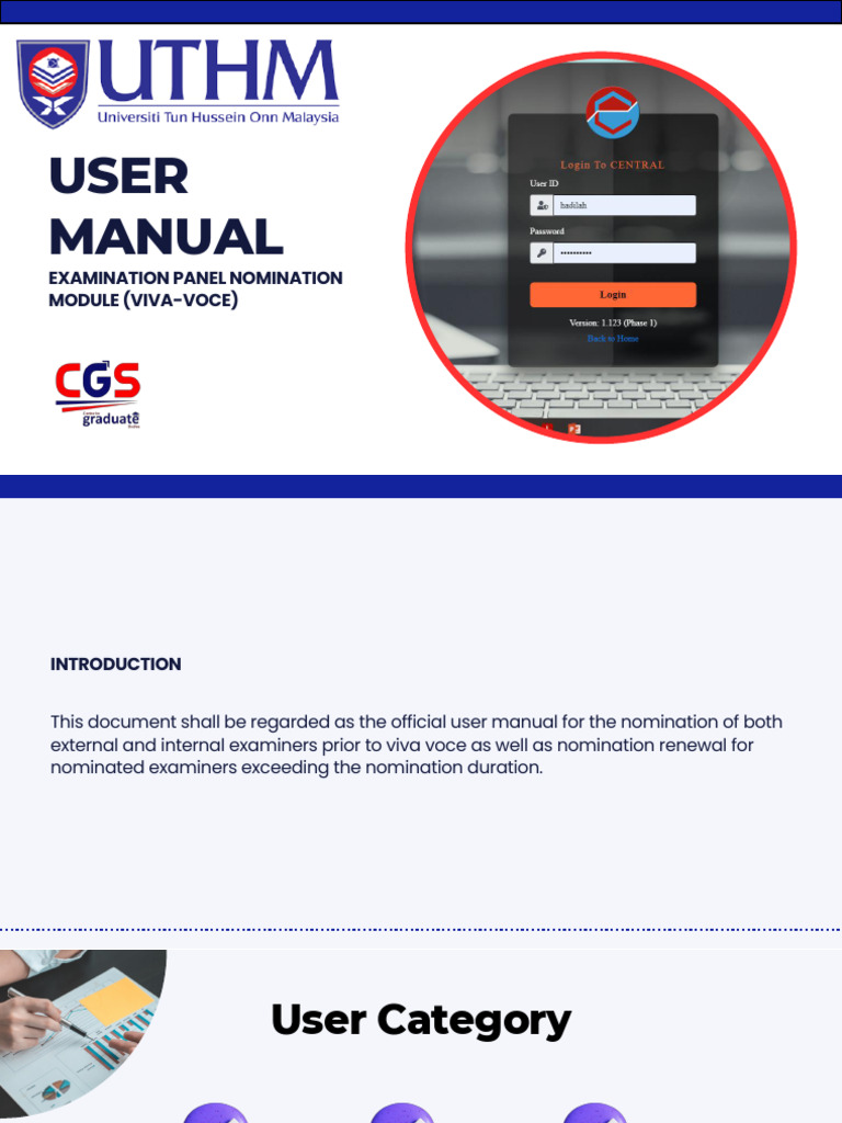 UTHM Examiner Nomination User Manual | PDF | Thesis | Computing