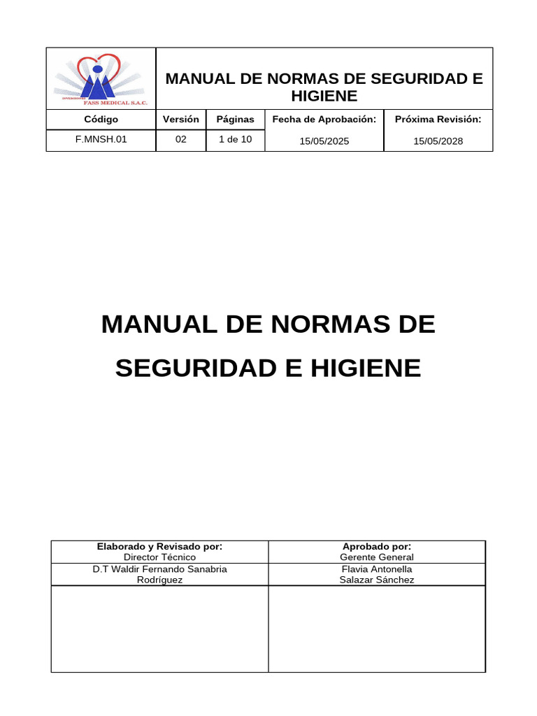 Normas de Seguridad e Higiene Laboral | PDF | Laboratorios ...