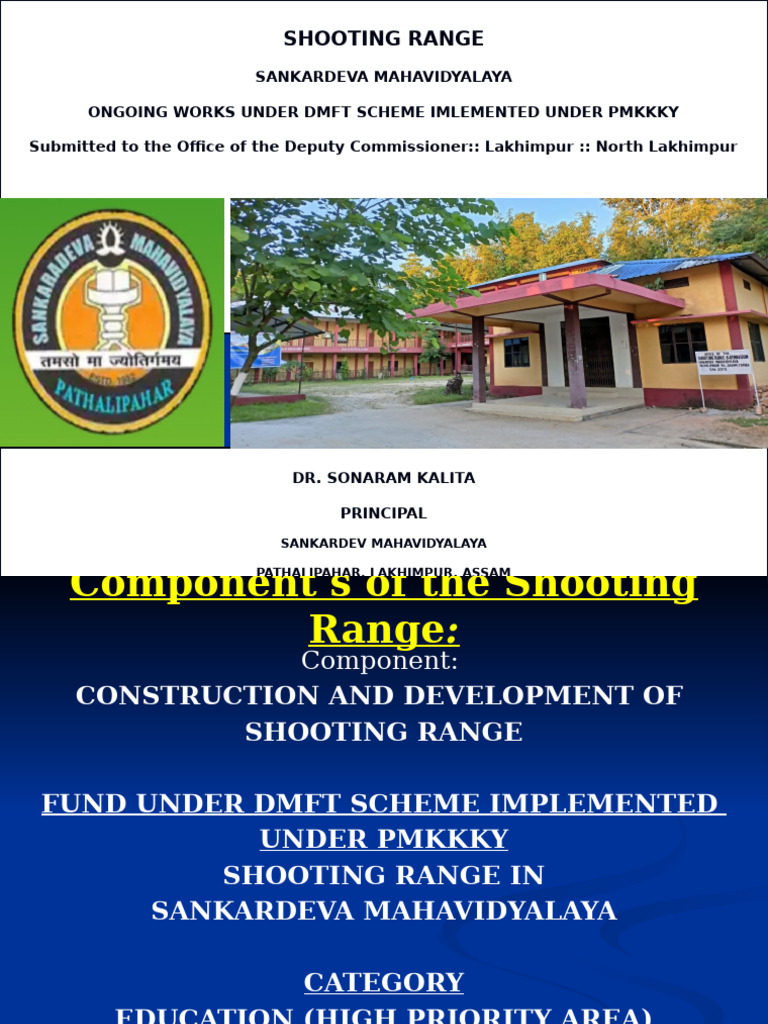Shooting Range Development at Sankardeva Mahavidyalaya | PDF | Military ...